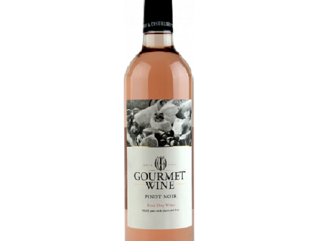 Вино Kvint Gourmet Pinot Noir, сухое розовое, 12,4% 0,75