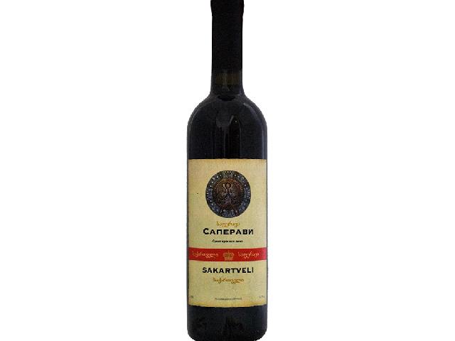 Вино Sakartvelі Саперави красное сухое 0,75л 12%