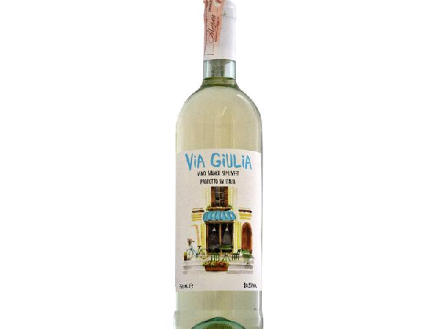 Вино Via Giulia Bianco Semisweet белое полусладкое 0,75 10,5%