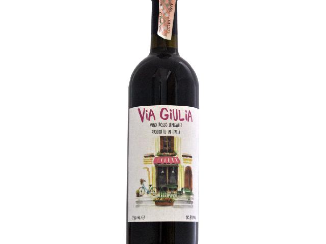 Вино Via Giulia Rosso Semisweet красное полусладкое 0,75 10,5%