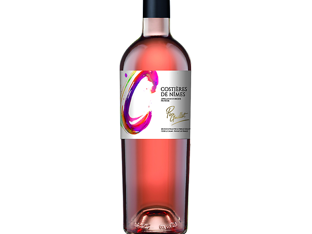 Вино Domaine du Pere Gullot AOP Costieres de Nimes Rose рожеве сухе 12% 0.75