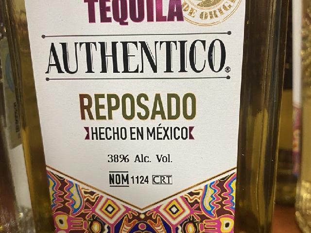 Текіла Authentico Reposado Tequila 38%, 0,7 л.