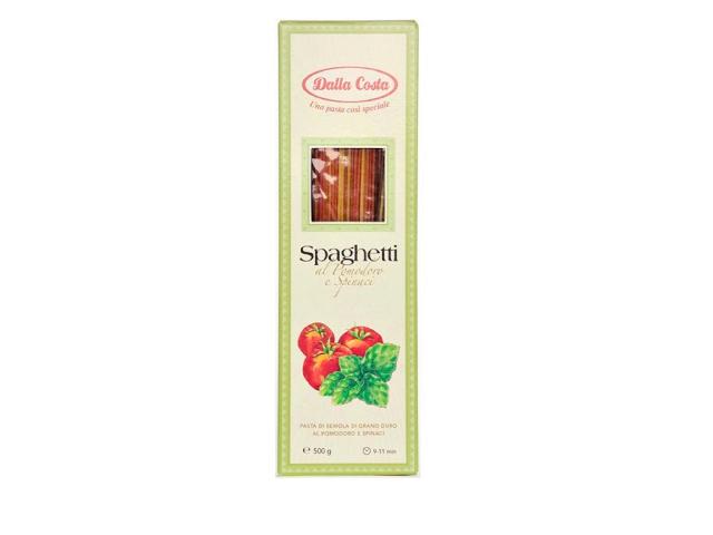 Спагетти с томатами и шпинатом Dalla Costa, 500 г