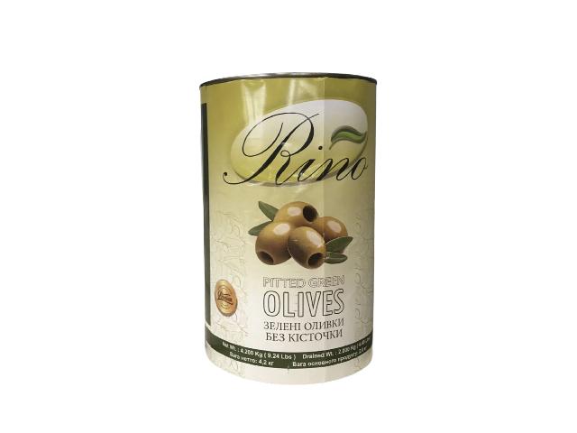 Оливки зеленые без косточки 4,2 кг TM Rino, Египет