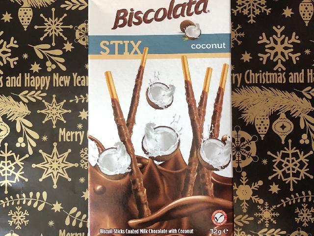 Соломка Biscolata в молочном шоколаде с кокосом(Турция)