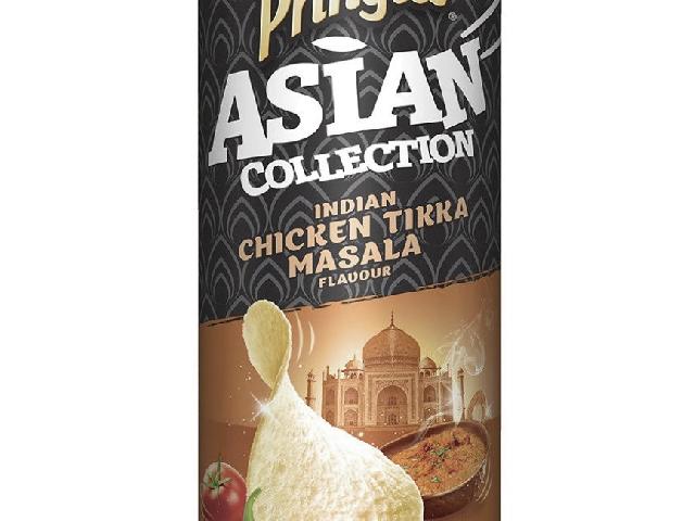Pringles рисовые чипсы со вкусом курицы и Индийских специй.
