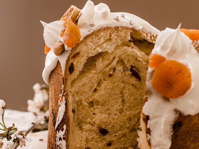 Пасхальный кулич с творогом