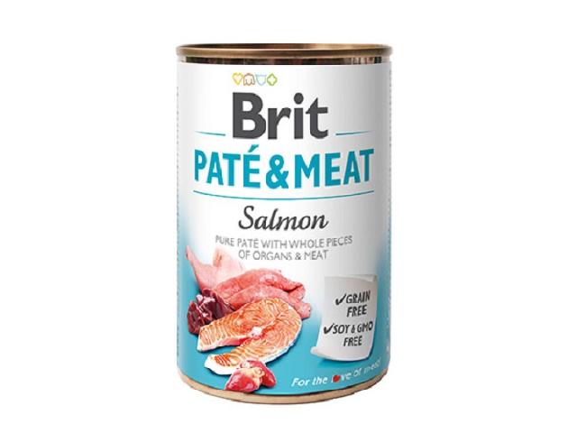 Brit Pate&Meat Wet Dog Food with Salmon з лососем 400g