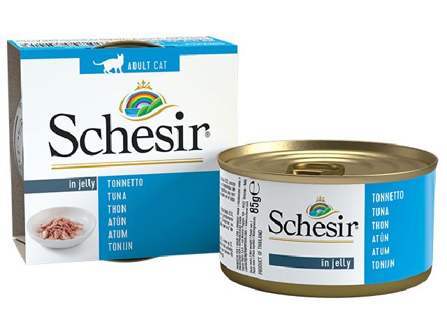 Schesir Cat Tuna, консерва для кішок, з тунцем, 85 г.
