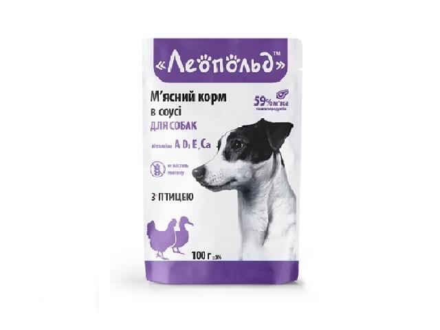 Пауч для собак з птахом / Dog pouch with bird meat, 100gr