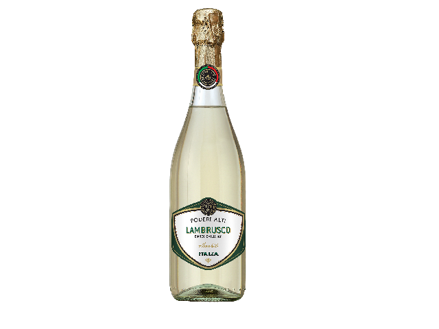 Вино белое игристое полусладкое PODERI ALTI LAMBRUSCO DELL'EMILIA, 0.75л 7,5%