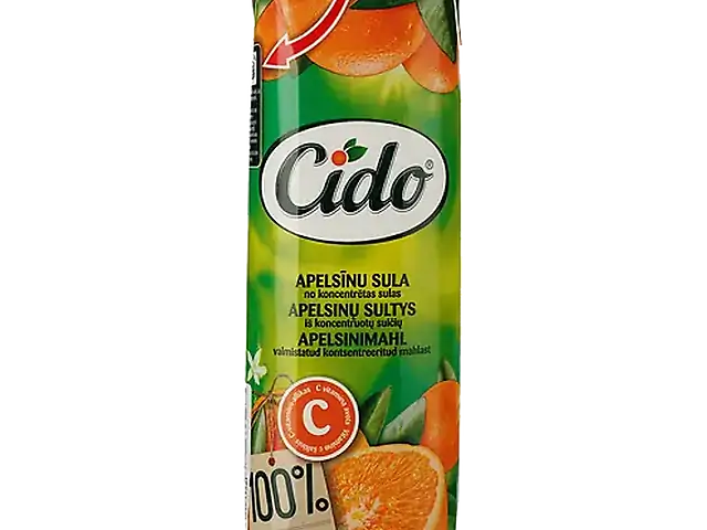 CIDO Сік апельсиновий 100%, 1л