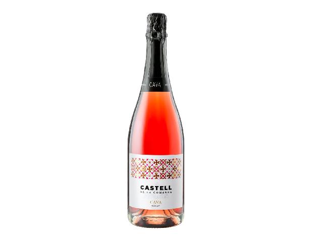 Вино игристое розовое сухое CASTELL DE LA COMANDA CAVA BRUT ROSE, 0.75л 11,5%