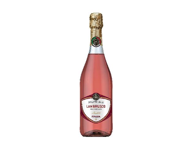 Вино розовое игристое полусладкое PODERI ALTI LAMBRUSCO DELL'EMILIA, 0.75л 7,5%