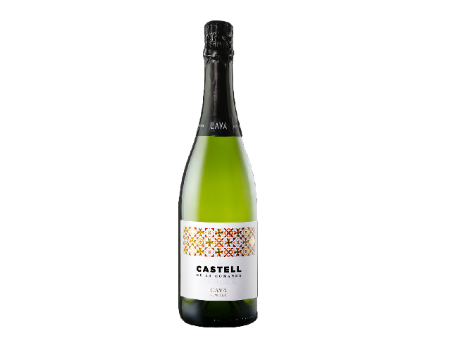 Вино игристое белое полусухое CASTELL DE LA COMANDA CAVA SEMI SEC, 0.75л 11,5%