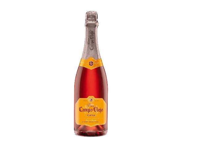 Вино игристое розовое сухое Campo Viejo Cava Brut Rose, 0.75л 10-13%