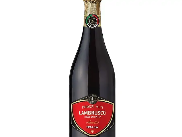 Вино красное игристое полусладкое PODERI ALTI LAMBRUSCO DELL'EMILIA, 0.75л 7,5%