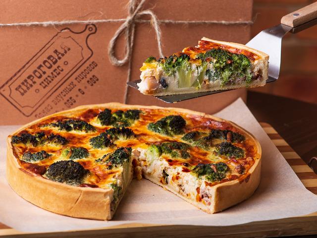 Середземноморський кіш з морепродуктами