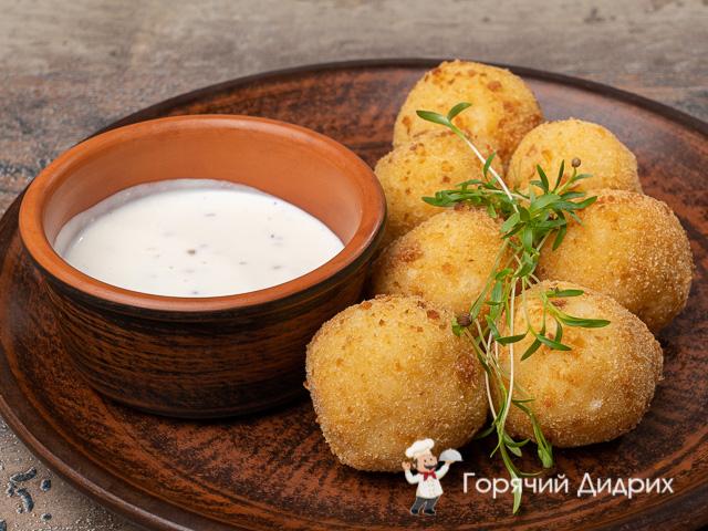 Картофельные крокеты с мясом.