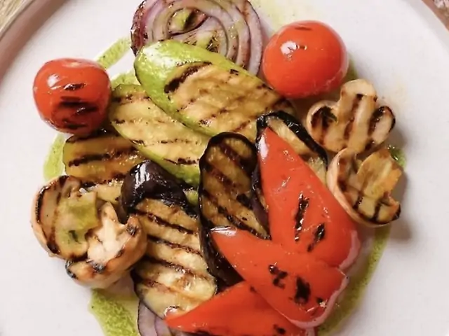 Овочі гриль з грибами