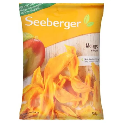 Манго Seeberger сушений, смужками 100г (40880)