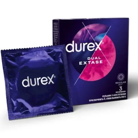 Презервативи Durex 3 Dual Extase (34108)