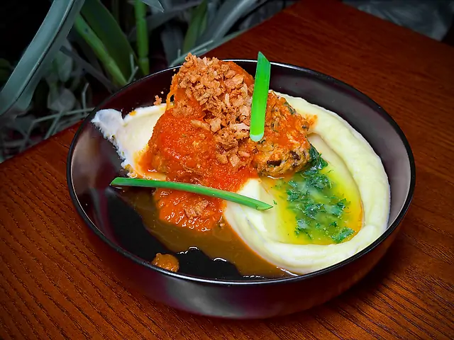 Мок з картопляним пюре