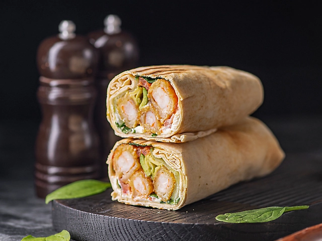Шаурма з креветкою