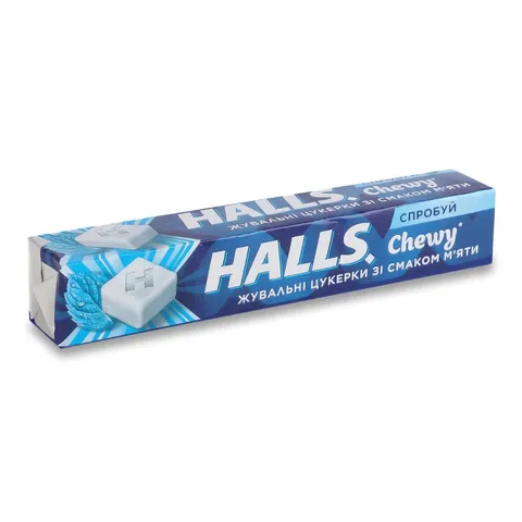 Жув.цукерка Halls м`ята 47г (44990)