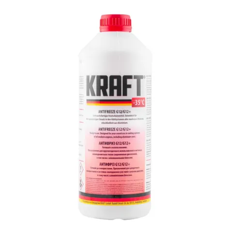 Антифриз KRAFT -35  G12/G12+ (червоний) 1,5л (43518)