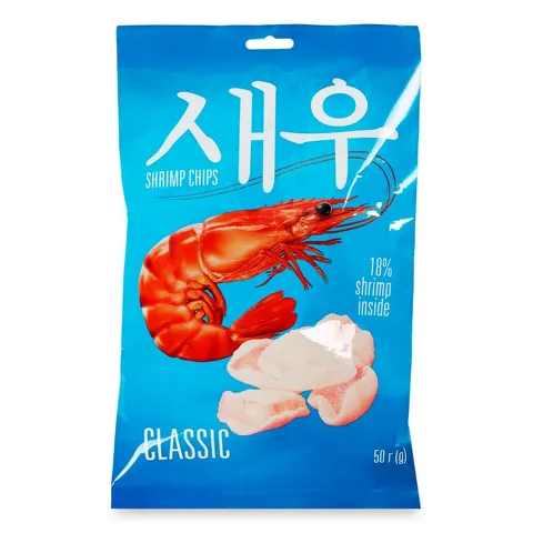Чіпси Shrips креветочні Класичні 50г (43591)