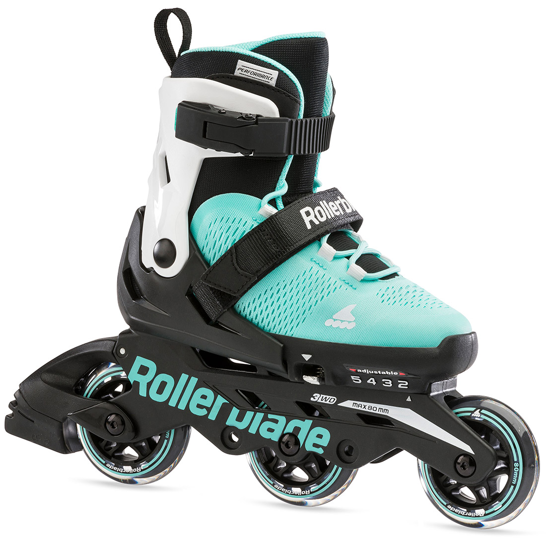 Rollerblade роликові ковзани Microblade 3WD aqua-white 28-32