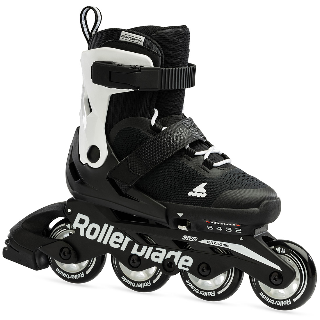 Rollerblade роликовые коньки Microblade black-white 36.5-40