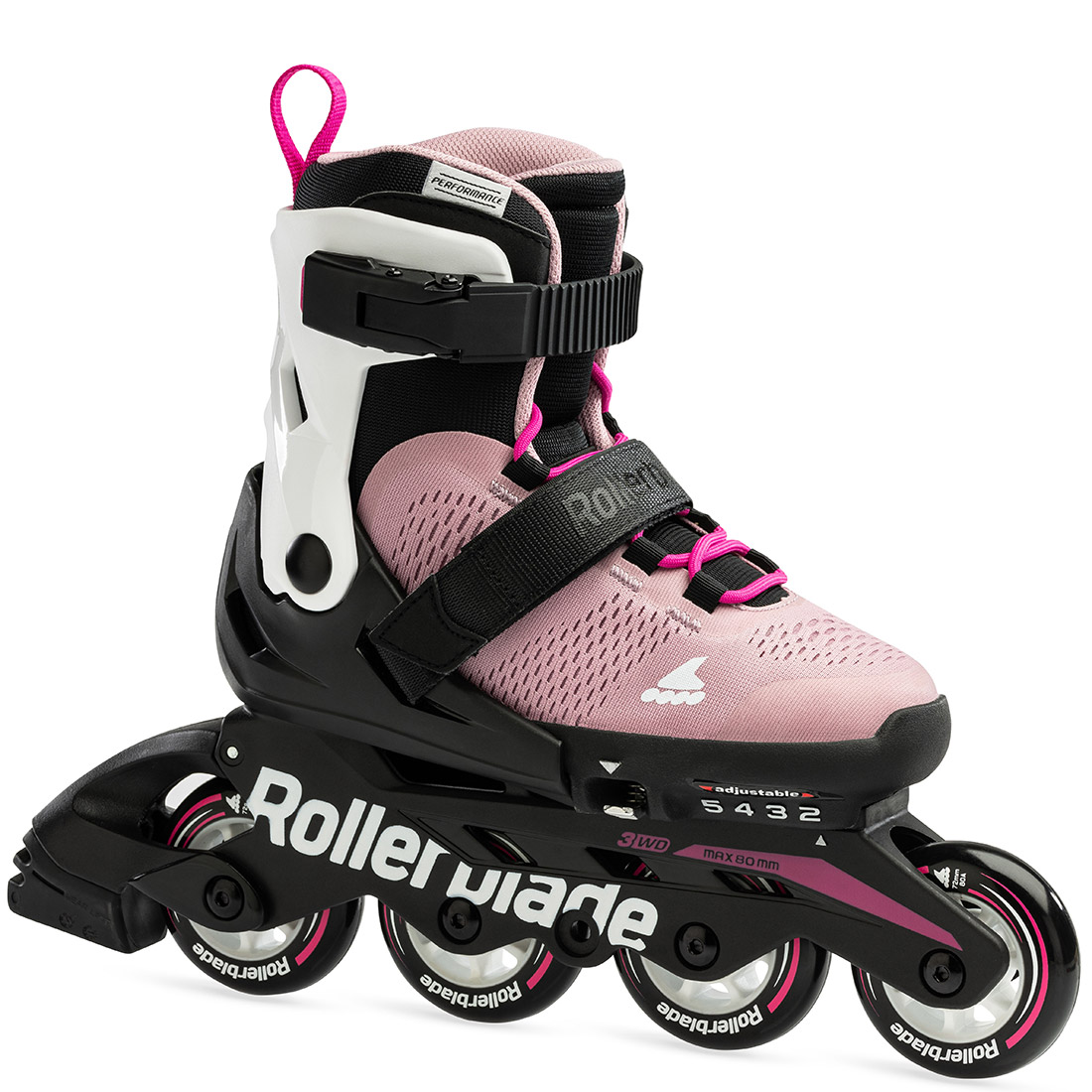 Rollerblade роликовые коньки Microblade pink-white 36.5-40