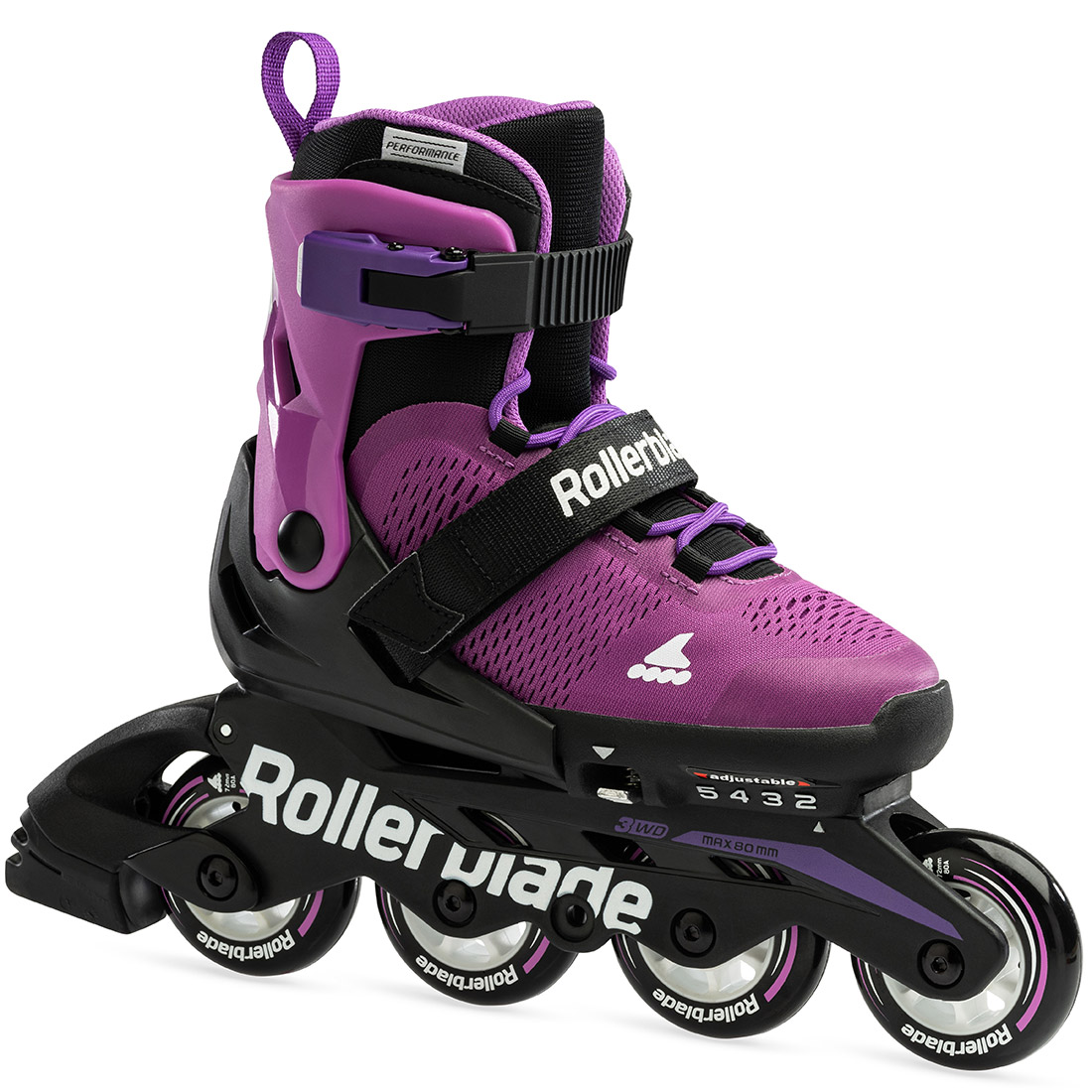 Rollerblade роликовые коньки Microblade purple-black 36.5-40