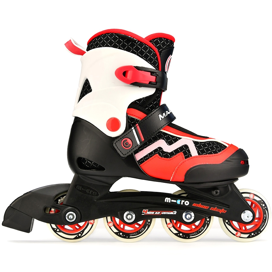 Micro роликовые коньки Majority red-black 35-38