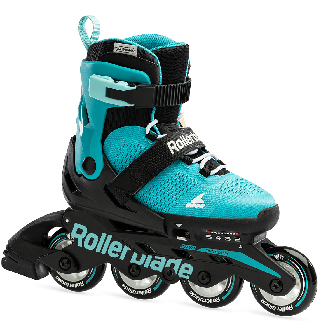 Rollerblade роликові ковзани Microblade aqua-black 36.5-40