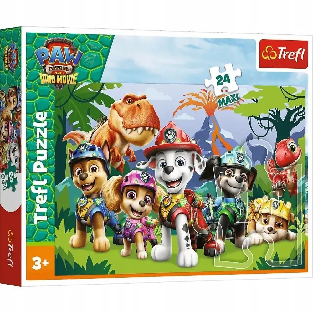 43829 Trefl Пазли "24 Maxi" PAW PATROL Доісторична дружба.THE DINO MOVIE