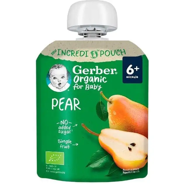 Пюре Organic груша 80г пауч