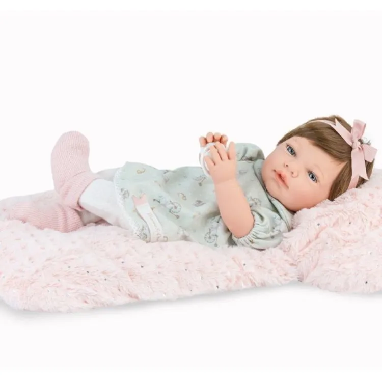 Marina &amp; Pau Лялька REBORN  NANA в костюмі із кроликами, 45 см, арт.3150