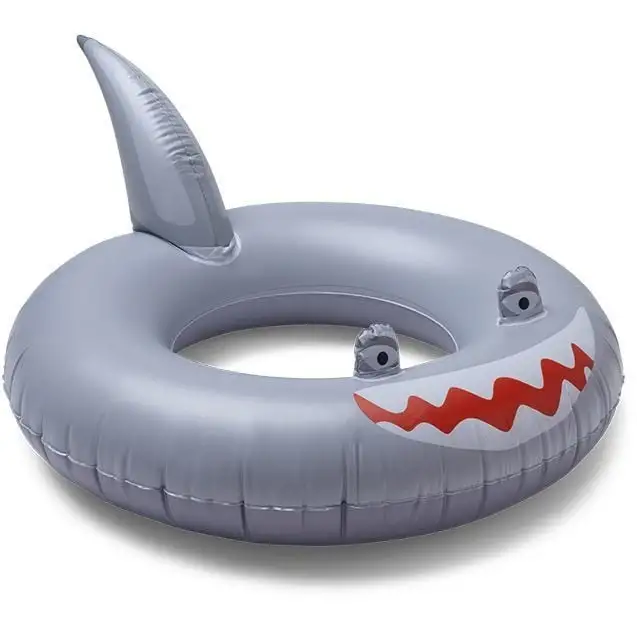 Дитячий круг для плавання 55см Dreamscape Grey Shark