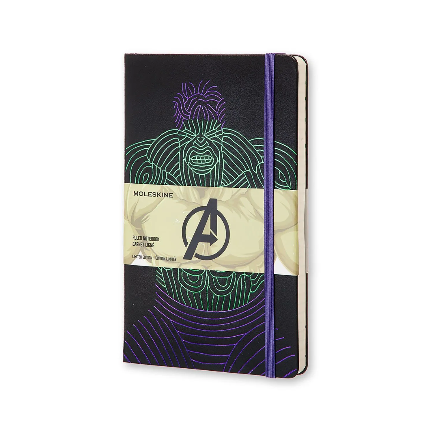 Блокнот Moleskine Avengers средний / Линейка Халк