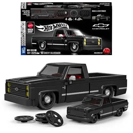Колекційна машинка-конструктор "Chevy '83 Silverado" серії "Speed" Mattel Brick Shop