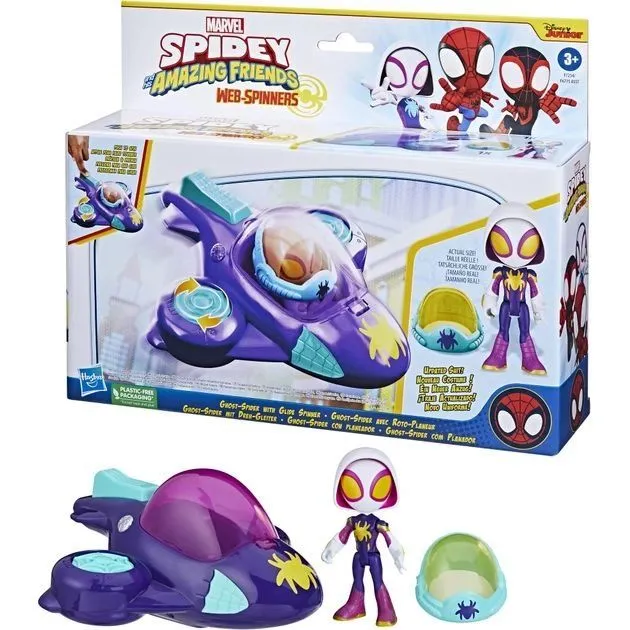 Набір іграшковий &quot;Транспортний засіб Вебспіннерс та герой&quot; серії &quot;Спайді та його дивовижні друзі&quot;