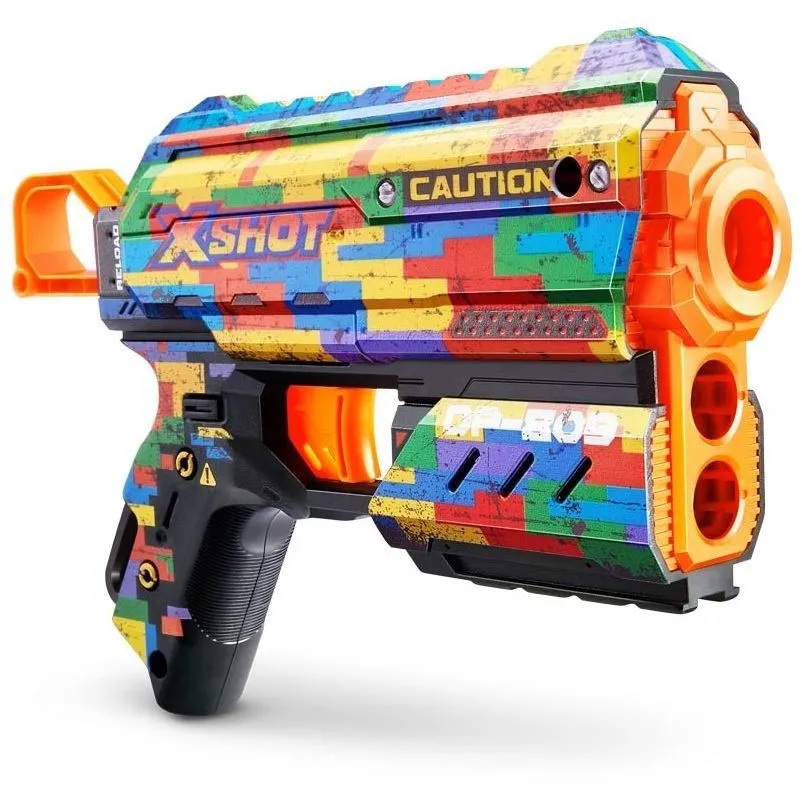 Швидкострільний бластер X-SHOT Skins Flux Striper (8 патронів), 36516K
