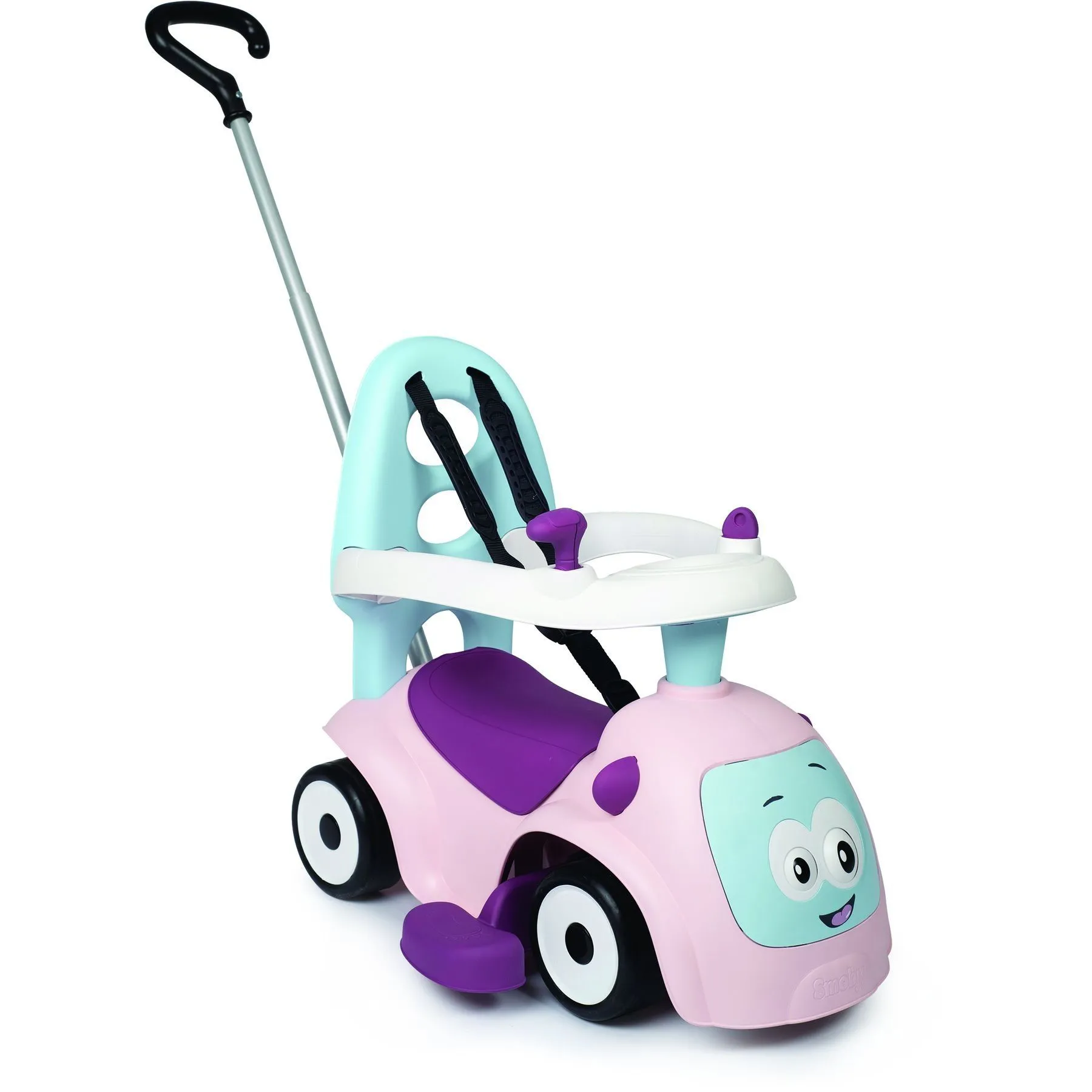 Машина для катання малюка 3в1 &quot;Маестро&quot; зі звуковими ефектами, рожева, 6 міс.+