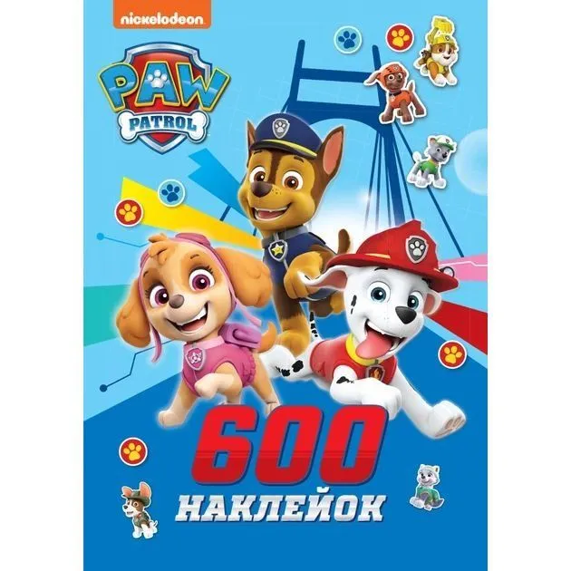 600 наклейок TM "PAW Patrol"