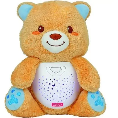 Нічник 0825-NL WinFun ведмежа, проектор нічного неба, плюш, муз., кор.