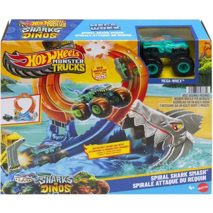 Набір "Монстро-атака акули" Monster Trucks Hot Wheels