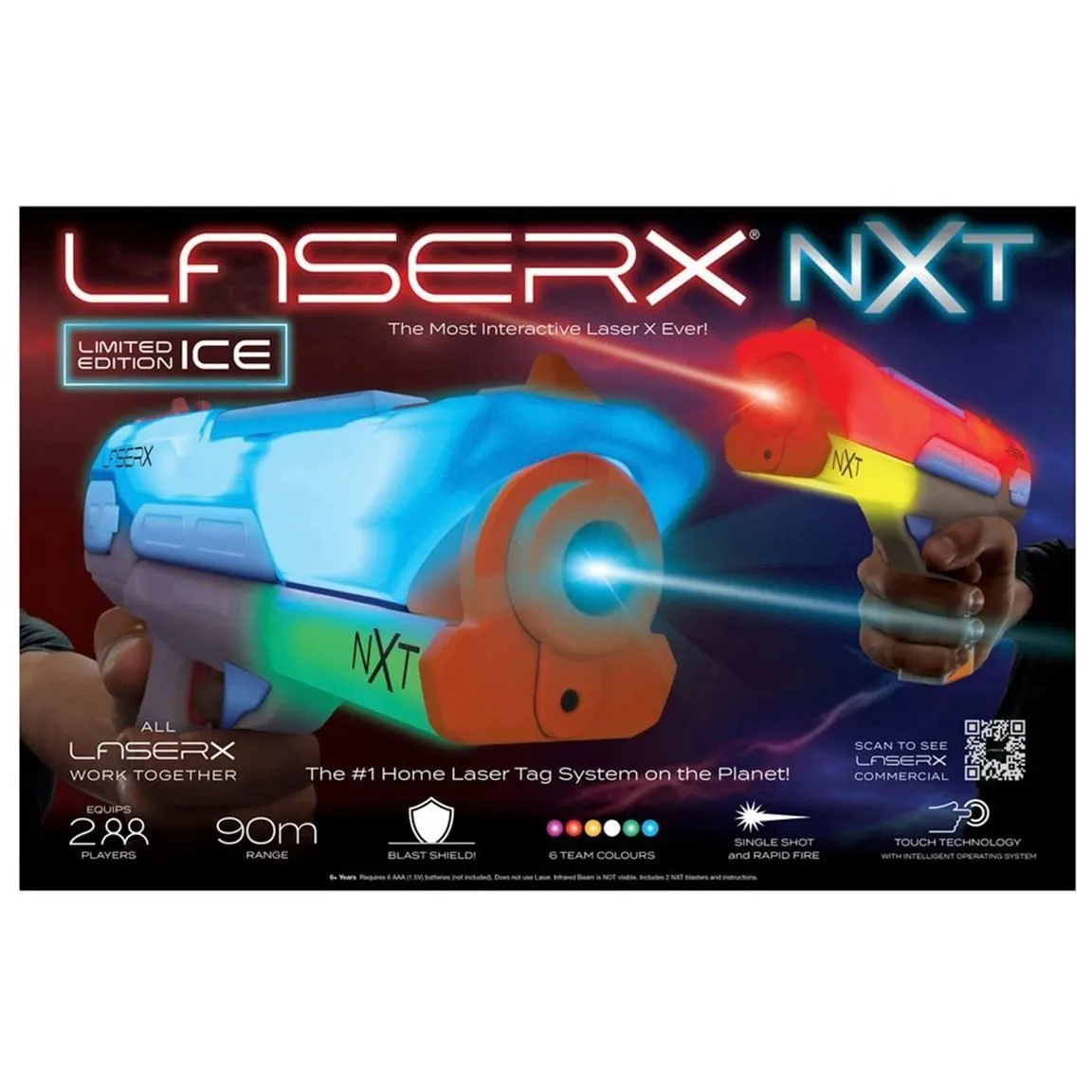 Ігровий набір для лазерних боїв - LASER X NXT ДЛЯ ДВОХ ГРАВЦІВ